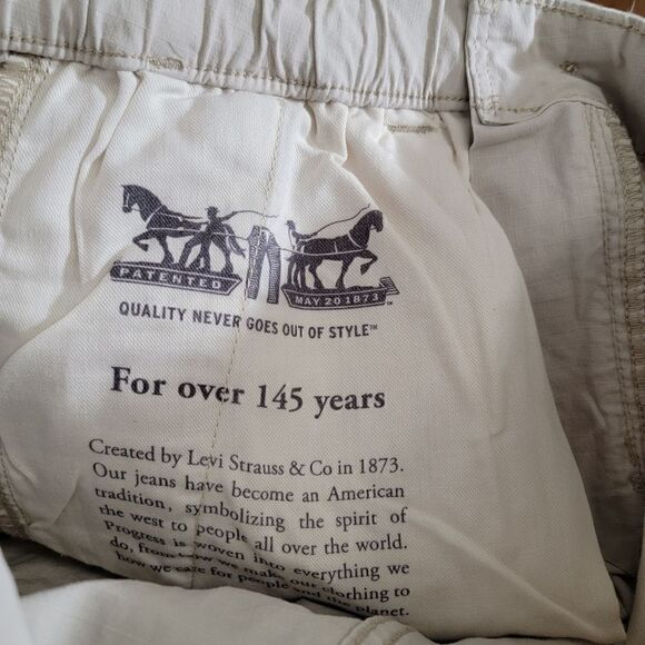 Levi's Premium Stretch Utility Pants Skateboarding Trousers Size Small S Tan New - Picture 9 of 16